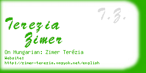 terezia zimer business card